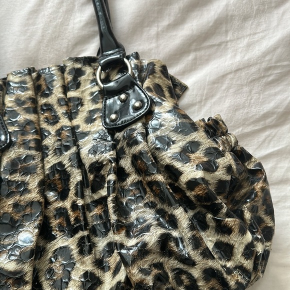 gyaru style large leopard bag - Picture 3 of 6